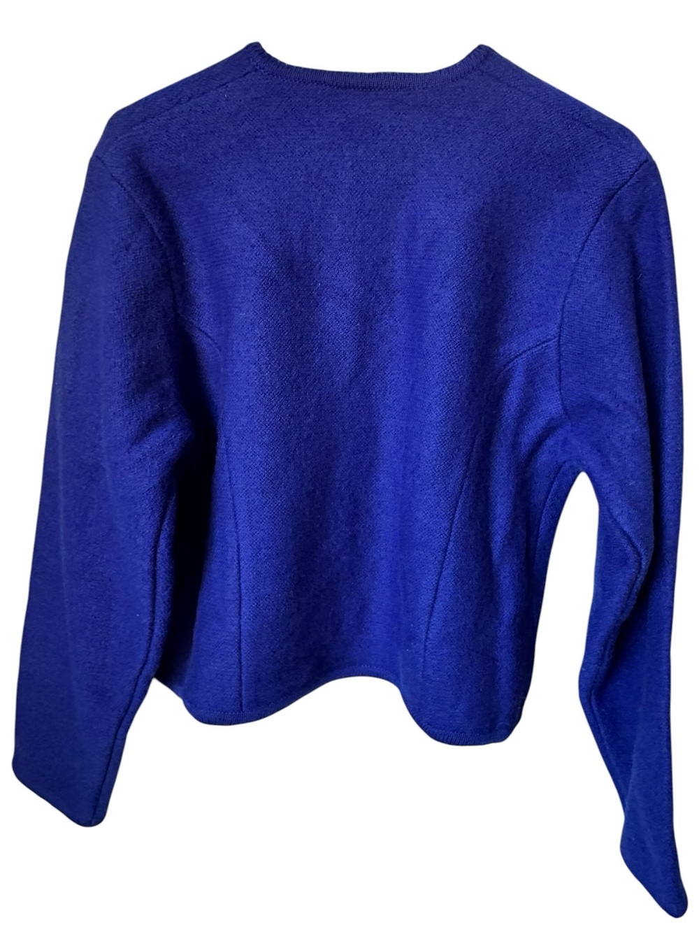 Vintage Nell Flowers 100 Percent Virgin Wool Button Up Sweater Women’s 14 NWT - Picture 2 of 7